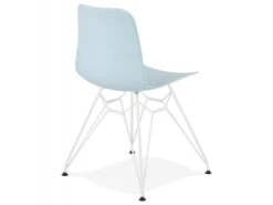 Chaise Design "Spider" 83cm Bleu & Blanc -Mobilia Boutique chaise 15611987