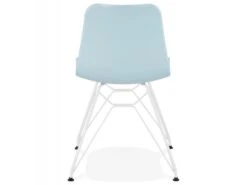 Chaise Design "Spider" 83cm Bleu & Blanc -Mobilia Boutique chaise 15611989