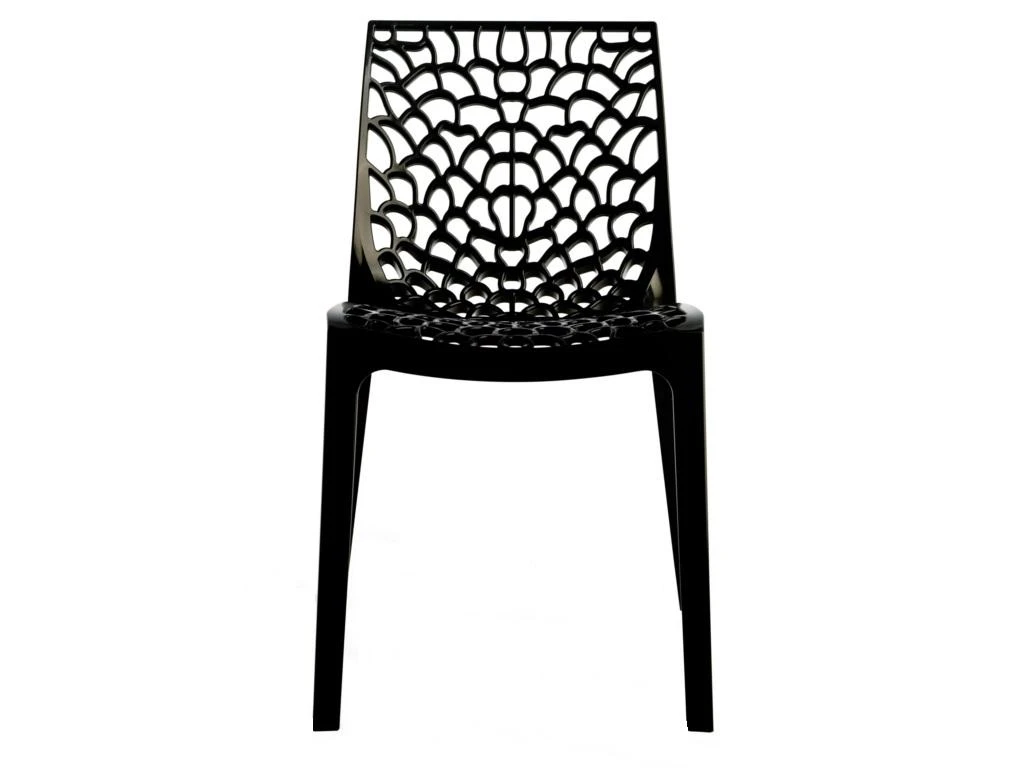 Lot De 2 Chaises Empilables DIADEME - Polypropylène - Gris Anthracite 4 Lot De 2 Chaises Empilables DIADEME - Polypropylène - Gris Anthracite – Image 2