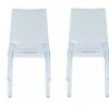 Lot De 2 Chaises Empilables LUCINDA - Polycarbonate - Cristal -Mobilia Boutique chaise 156358