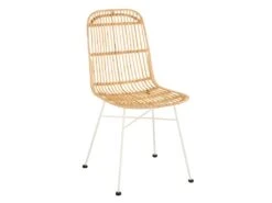 Chaise Design En Rotin "Ema" 88cm Naturel
