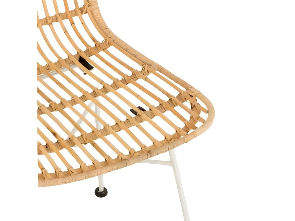 Chaise Design En Rotin "Ema" 88cm Naturel 7 Chaise Design En Rotin "Ema" 88cm Naturel – Image 5