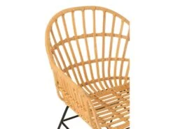 Chaise Design En Rotin "Keni" 80cm Naturel -Mobilia Boutique chaise 15736843