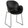 Chaise Design Avec Accoudoirs "Riod" 89cm Noir -Mobilia Boutique chaise 15736951