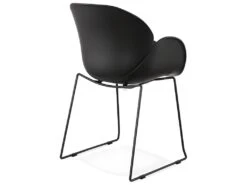 Chaise Design Avec Accoudoirs "Riod" 89cm Noir -Mobilia Boutique chaise 15736957