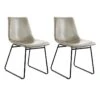 Lot De 2 Chaises Design "Caila" 82cm Gris -Mobilia Boutique chaise 15742759