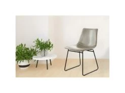 Lot De 2 Chaises Design "Caila" 82cm Gris -Mobilia Boutique chaise 15742763
