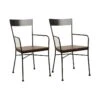 Lot De 2 Chaises Design "Malvern" 87cm Noir -Mobilia Boutique chaise 15744117
