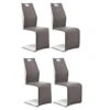 Lot De 4 Chaises Design "Avida" 103cm Gris & Blanc 1 Lot De 4 Chaises Design "Avida" 103cm Gris & Blanc -Mobilia Boutique chaise 15746857