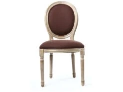 Lot De 2 Chaises Médaillon "Midfield" 94cm Marron -Mobilia Boutique chaise 15746901