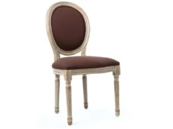 Lot De 2 Chaises Médaillon "Midfield" 94cm Marron -Mobilia Boutique chaise 15746903