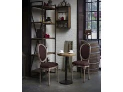 Lot De 2 Chaises Médaillon "Midfield" 94cm Marron -Mobilia Boutique chaise 15746907