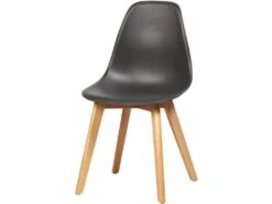 Lot De 4 Chaises Scandinaves "Pesuo" 82cm Noir -Mobilia Boutique chaise 15762971