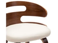 Lot De 6 Chaises De Salle à Manger Cuisine Design élégant Bois Courbé Et Synthétique Crème CDS022350 -Mobilia Boutique chaise 15778081