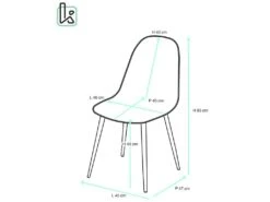 KAYELLES Lot De 2 Chaises Patchwork Scandinave NOVA -Mobilia Boutique chaise 15793827