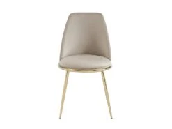 Lot De 2 Chaises En Velours Et Métal Doré - Beige - NEBINA De Pascal MORABITO 12 Lot De 2 Chaises En Velours Et Métal Doré - Beige - NEBINA De Pascal MORABITO -Mobilia Boutique chaise 15853261