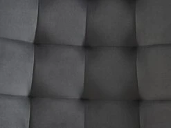 Lot De 2 Chaises Matelassées - Velours Et Métal Noir - Gris - OLLUA 17 Lot De 2 Chaises Matelassées - Velours Et Métal Noir - Gris - OLLUA -Mobilia Boutique chaise 15854269