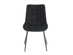 Lot De 2 Chaises Matelassées - Velours Et Métal Noir - Noir - OLLUA 12 Lot De 2 Chaises Matelassées - Velours Et Métal Noir - Noir - OLLUA -Mobilia Boutique chaise 15854303