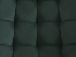 Lot De 2 Chaises Matelassées - Velours Et Métal Noir - Vert - OLLUA -Mobilia Boutique chaise 15854355