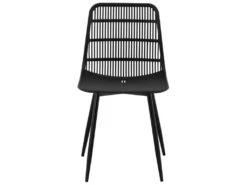 Lot De 4 Chaises Salon Salle à Manger Restaurants, Les Cafés, Les Bureaux Et Les Salles D'attente 150 Kg Max Noir 14_0006003 -Mobilia Boutique chaise 15859645