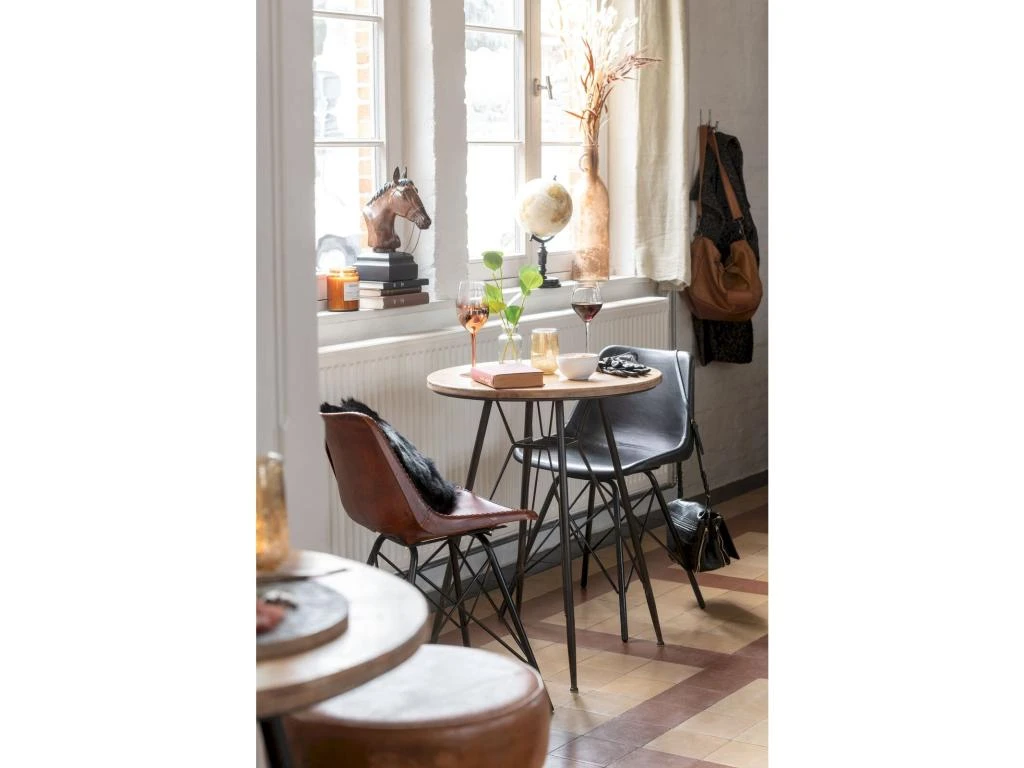 Chaise Loft Cuir Metal Noir Benarkin 6 Chaise Loft Cuir Metal Noir Benarkin – Image 4