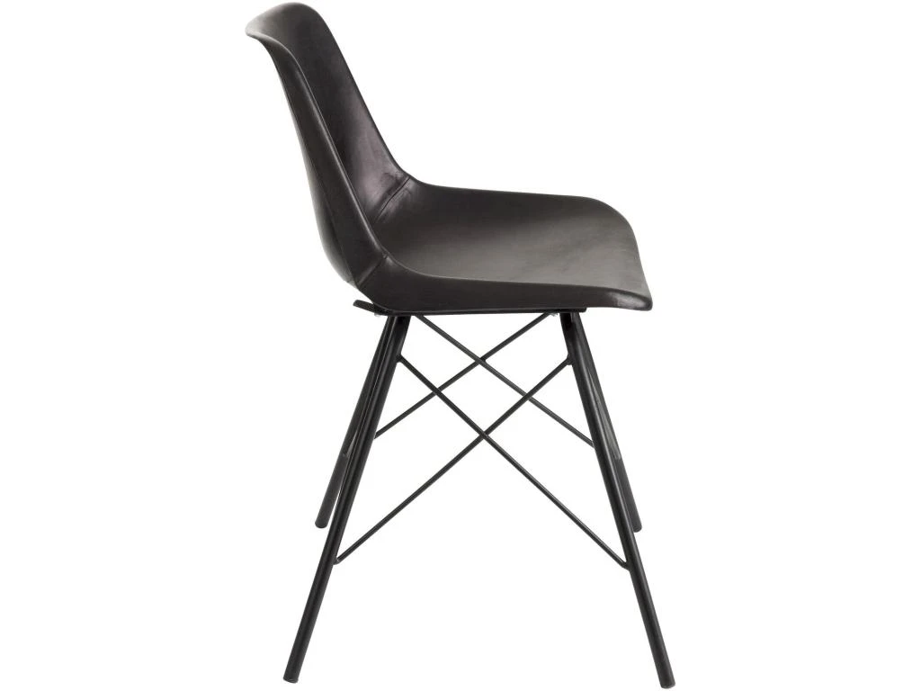 Chaise Loft Cuir Metal Noir Benarkin 8 Chaise Loft Cuir Metal Noir Benarkin – Image 6