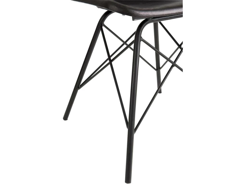 Chaise Loft Cuir Metal Noir Benarkin 10 Chaise Loft Cuir Metal Noir Benarkin – Image 8