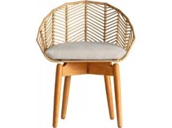 Chaise Plissé Rattan -Mobilia Boutique chaise 15866335