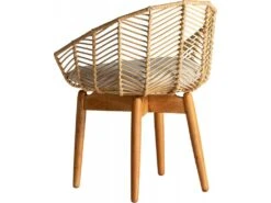 Chaise Plissé Rattan -Mobilia Boutique chaise 15866339