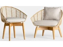 Chaise Plissé Rattan -Mobilia Boutique chaise 15866349