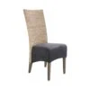 Chaise Rotin Et Teck Teinté Gris Prestige -Mobilia Boutique chaise 15887201