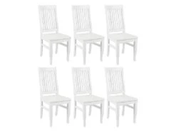 Lot De 6 Chaises GUERANDE - Pin Blanc