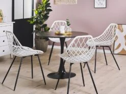 Lot De 2 Chaises De Salle à Manger Blanches CANTON -Mobilia Boutique chaise 16701743