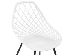 Lot De 2 Chaises De Salle à Manger Blanches CANTON -Mobilia Boutique chaise 16701753