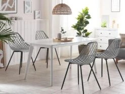 Lot De 2 Chaises De Salle à Manger Gris Clair CANTON -Mobilia Boutique chaise 16701819