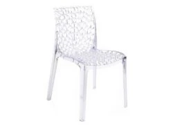 Lot De 2 Chaises Empilables DIADEME - Polycarbonate Plein - Cristal -Mobilia Boutique chaise 175022