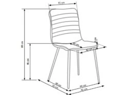 Chaise Rembourrée En Tissu - Gris -Mobilia Boutique chaise 17567731