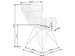 Lot De 2 Chaises En Rotin Naturel - Naturel -Mobilia Boutique chaise 17568065