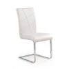 ETIENNE Chaise En Cuir Synthétique - Blanc -Mobilia Boutique chaise 17568333