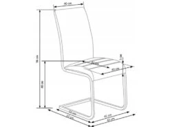 ETIENNE Chaise En Cuir Synthétique - Blanc -Mobilia Boutique chaise 17568339