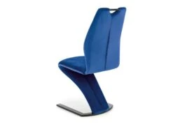Lot De 2 Chaises Design En Velours - Bleu -Mobilia Boutique chaise 17568409