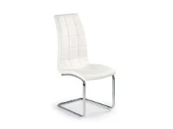 Lot De 2 Chaises AUDE En Cuir Synthétique - Blanc -Mobilia Boutique chaise 17568623