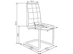 Lot De 2 Chaises AUDE En Cuir Synthétique - Blanc -Mobilia Boutique chaise 17568625