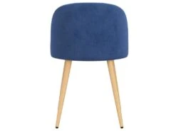 Chaise Cozy En Tissu Bleu Jean (lot De 2) -Mobilia Boutique chaise 17577505