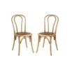 Duo De Chaises Bois Naturel - BRETT -Mobilia Boutique chaise 17622255
