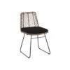 Chaise Rotin Marron/Métal - MARTINE -Mobilia Boutique chaise 17635171