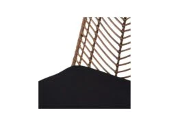 Chaise Rotin Marron/Métal - MARTINE -Mobilia Boutique chaise 17635181