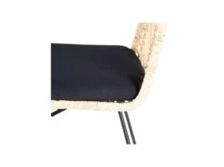 Chaise Rotin Naturel/Métal - MARTINE -Mobilia Boutique chaise 17635275