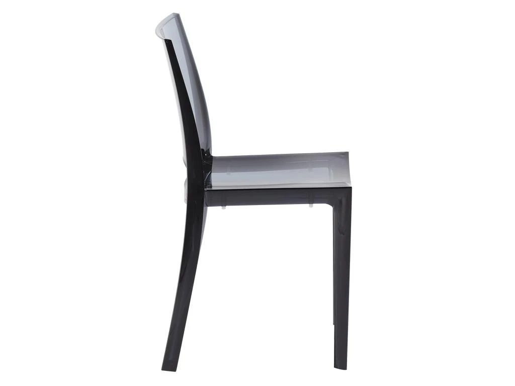 Lot De 2 Chaises Empilables HELLY - Polycarbonate Plein - Gris Ardoise 9 Lot De 2 Chaises Empilables HELLY - Polycarbonate Plein - Gris Ardoise – Image 7