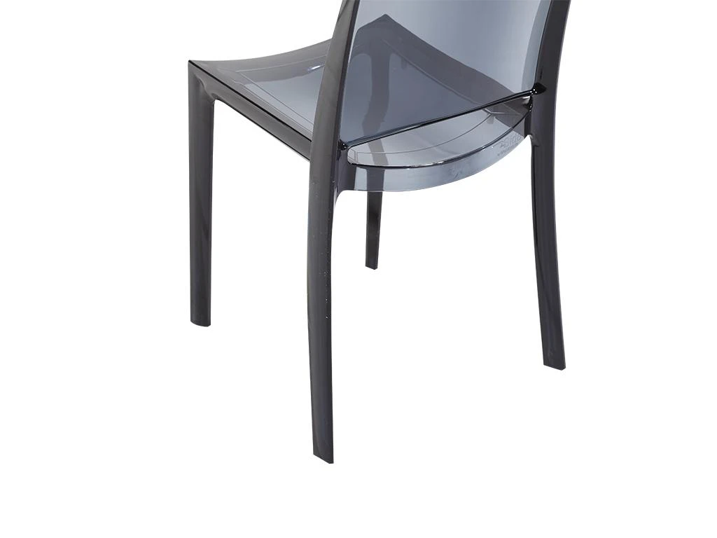 Lot De 2 Chaises Empilables HELLY - Polycarbonate Plein - Gris Ardoise 7 Lot De 2 Chaises Empilables HELLY - Polycarbonate Plein - Gris Ardoise – Image 5